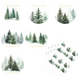 joycraft 120Pcs Merry Christmas Stickers - 2In Holiday Gift Wrapping Stickers, 6 Style Christmas Tree Lables for Party Favor, Candy Bags, Envelope Seal, DIY Craft