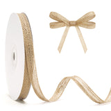 joycraft Burlap Ribbon - 20 Yards Brown Jute Craft Ribbon, 3/8 Inch Rustic Mesh Fabric Ribbon for DIY Crafts, Gift Wrapping, Bows, Christmas Tree & Party Decor