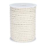 joycraft Macrame Cord, Off White Cotton Rope, 6mm x 32 Yard Natural White Cotton Macrame Rope, 3 Strand Twisted Cotton String for Wall Hanging, Plant Hangers, Macrame Supplies, DIY Crafts, Knitting