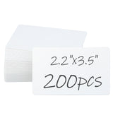 joycraft 200Pcs Blank Business Cards, 3.5" x 2.1" White Premium Blank Cards, Message Cards, Small Paper Cards, Index Word Cards, Business Thank You Cards, DIY Gift Cards