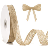 joycraft Burlap Ribbon - 20 Yards Brown Jute Craft Ribbon, 3/4 Inch Rustic Mesh Fabric Ribbon for DIY Crafts, Gift Wrapping, Bows, Christmas Tree & Party Decor