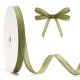 joycraft Burlap Ribbon - Olive Green Jute Craft Ribbon 3/8 Inch x 20 Yards, Rustic Mesh Fabric Ribbon for Gift Wrapping, DIY Crafts & Farmhouse Decor