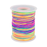 joycraft Elastic Cord for Bracelets, 1mm Stretchy Bracelet Bead String, 109 Yards Rainbow Elastic String for Bracelets, Sewing, Necklace, Jewelry Making and Crafts