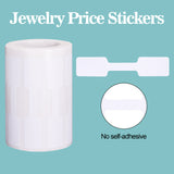 joycraft 500Pcs Jewelry Price Tag Stickers, White Blanl Self Adhesive Label Roll, Rectangle Jewelry Stickers Labels, Price Identification Stickers for Ring, Necklace, Bracelets, Dolls