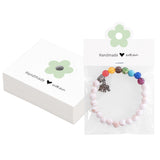 joycraft Jewelry Packaging for Small Business – 100Pcs White Bracelet Display Cards with Clear Bags, Small Handmade Jewelry Display Set for Bracelets, Key Chains, Earring, DIY Craft