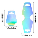 joycraft 100Pcs Bracelet Display Card – 4.7 x 1.7 inch Holographic Jewelry Display Cards, Earring Holder Blank Cards for Small Business, Jewelry Shop, Craft Fair, Scrunchies, Keychains