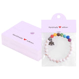 joycraft 100Pcs Purple Packaging for Small Business, Jewelry Package Supplies with Clear Bags, Jewelry Display Bags for Selling, Craft Packaging Set for Bracelets, Key Chains, Earring, Necklace.