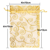 joycraft 50Pcs Organza Gift Bags - 4x6 In Gold Mesh Gift Drawstring Bags, Organza Party Favor Pouch for Valentine's Day, Wedding, Birthday, Brial Shower Visit the joycr