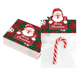 joycraft Jewelry Packaging for Small Business – 100Pcs OPP Clear Christmas Treat Bags with Santa Header Cards, Christmas Jewerly Display Bags Packaging for Party Favors, Bakery & Holiday Gift Wrapping