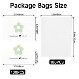 joycraft Jewelry Packaging for Small Business – 100Pcs White Bracelet Display Cards with Clear Bags, Small Handmade Jewelry Display Set for Bracelets, Key Chains, Earring, DIY Craft