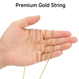 joycraft 328ft Gold String - Decorative Metallic Bakers String, 1.5mm Gold Twine Wrapping, DIY Crafts, Wedding, Party Favor