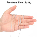 joycraft 328ft Silver String - Decorative Metallic Bakers String, 1.5mm Silver Twine Wrapping, DIY Crafts, Wedding, Party Favor