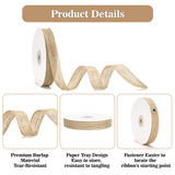 joycraft Burlap Ribbon - 20 Yards Brown Jute Craft Ribbon, 3/4 Inch Rustic Mesh Fabric Ribbon for DIY Crafts, Gift Wrapping, Bows, Christmas Tree & Party Decor