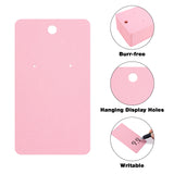 joycraft Earring Display Cards - 200Pcs Pink Paper Stud Display Cards, 3.5x2 in Jewelry Card for Selling, Small Business, Craft Fair, Retail