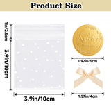 joycraft 100 Pcs Cookie Bags with Seal,3.9x3.9 inch Clear Treat Bags