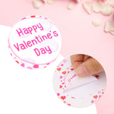 joycraft Valentine Gift Stickers, 60Pcs Happy Valentine's Day Stickers, 2Inch Pink Valentine Labels, Love Valentine Gift Wrapping Stickers, Valentine Labels Stickers for Cards, Party Favors, Envelope