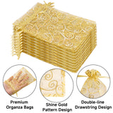 joycraft 50Pcs Organza Gift Bags - 4x6 In Gold Mesh Gift Drawstring Bags, Organza Party Favor Pouch for Valentine's Day, Wedding, Birthday, Brial Shower Visit the joycr