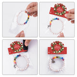 joycraft Jewelry Packaging for Small Business – 100Pcs OPP Clear Xmas Treat Bags with Merry Christmas Wreath Cards, Christmas Jewerly Display Bags Packaging for Selling, Party Favors, Holiday