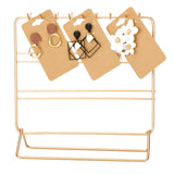 joycraft 100Pcs Earring Cards - 2" x 3.54" Kraft Earring Display Holder Cards, Blank Paper Cards with 6 Holes, Jewelry Display Cards for Selling, Hanging Earring, Jewelry,DIY Crafts, Retail