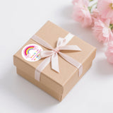 joycraft 60Pcs Birthday Thank You Stickers, 2In Round Rainbow Birthday Party Favor Labels, Self-Adhesive Pink Thank You Envelope Seal Sticker for Gift Wrapping, Lollipop, Cupcakes, Cookie Bags