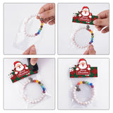joycraft Jewelry Packaging for Small Business – 100Pcs OPP Clear Christmas Treat Bags with Santa Header Cards, Christmas Jewerly Display Bags Packaging for Party Favors, Bakery & Holiday Gift Wrapping