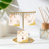 joycraft 100Pcs Brown Jewelry Display Cards – 2.36In Square Necklace Display Card with Holes, Paper Earring Holder Cards for Handmade Jewelry, Small Business, Craft Fair, Retail Display
