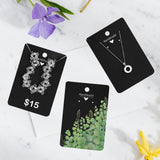 joycraft 100Pcs Earring Display Cards with Bags, Black Necklace Display Cards, 3.5x2.4 inch Paper Jewelry Display Cards for Selling, Hanging Earring and Necklace, DIY Crafts, and Retail