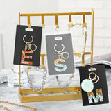 joycraft 100Pcs Keychain Display Cards with Self-Sealing Bags, 3x4.7 in Black Paper Jewelry Cards Holder, Blank Jewelry Wrapper Card for Selling, Craft Fairs