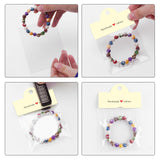 joycraft 100Pcs Yellow Packaging for Small Business, Jewelry Package Supplies with Clear Bags, Jewelry Display Bags for Selling, Craft Packaging Set for Bracelets, Key Chains, Earring, Necklace.