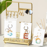 joycraft 100Pcs Keychain Display Cards with Self-Sealing Bags, 3x4.7 in White Paper Jewelry Cards Holder, Blank Jewelry Wrapper Card for Selling, Craft Fairs