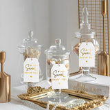 A Sweet Thank You Tags, joycraft 50Pcs Gold Thank You Gift Tags with String, 3x2 in White Kraft Paper Gift Tags, Sweet Thank You Tags for Wedding, Baby Shower, Birthday, Anniversary, Gift Wrap