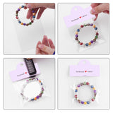 joycraft 100Pcs Purple Packaging for Small Business, Jewelry Package Supplies with Clear Bags, Jewelry Display Bags for Selling, Craft Packaging Set for Bracelets, Key Chains, Earring, Necklace.