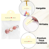 joycraft 100Pcs Yellow Packaging for Small Business, Jewelry Package Supplies with Clear Bags, Jewelry Display Bags for Selling, Craft Packaging Set for Bracelets, Key Chains, Earring, Necklace.