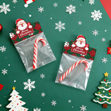 joycraft Jewelry Packaging for Small Business – 100Pcs OPP Clear Christmas Treat Bags with Santa Header Cards, Christmas Jewerly Display Bags Packaging for Party Favors, Bakery & Holiday Gift Wrapping