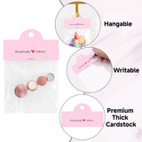 joycraft 100Pcs Pink Packaging for Small Business, Jewelry Package Supplies with Clear Bags, Jewelry Display Bags for Selling, Craft Packaging Set for Bracelets, Key Chains, Earring, Necklace.