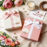 joycraft 60Pcs Mother's Day Gift Stickers, Happy Mother's Day Stickers, 2 Inch Gold Rose Round Labels for Gift Wrapping, DIY Card, Craft, Cookie Bags