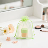 joycraft 50Pcs Light Green Organza Bags – 2.7x3.5 In Sheer Jewelry Mesh Pouch, Small Party Favor Drawstring Pouch for Wedding, Birthday, Baby Shower, DIY Craft