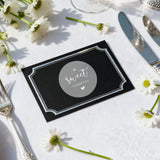 joycraft 2 Inch Sweet Thank You Stickers, 120Pcs Thank You Party Favor Labels Stickers, Clear Silver Envelope Seals, Round Gift Sticker for Bags, DIY Craft, Small Business