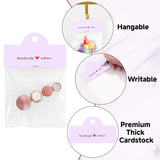 joycraft 100Pcs Purple Packaging for Small Business, Jewelry Package Supplies with Clear Bags, Jewelry Display Bags for Selling, Craft Packaging Set for Bracelets, Key Chains, Earring, Necklace.
