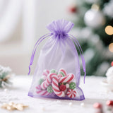 joycraft Organza Bags 4x6 inch - Light Purple Drawstring Gift Packaging Pouch with Breathable Mesh for Wedding Favors, Jewelry Display, Candy Bags | Reusable Craft Supplies, Small Business