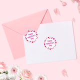 joycraft Valentine Gift Stickers, 60Pcs Happy Valentine's Day Stickers, 2Inch Pink Valentine Labels, Love Valentine Gift Wrapping Stickers, Valentine Labels Stickers for Cards, Party Favors, Envelope