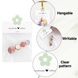 joycraft Jewelry Packaging for Small Business – 100Pcs White Bracelet Display Cards with Clear Bags, Small Handmade Jewelry Display Set for Bracelets, Key Chains, Earring, DIY Craft
