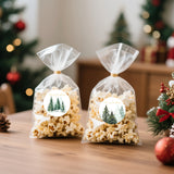 joycraft 120Pcs Merry Christmas Stickers - 2In Holiday Gift Wrapping Stickers, 6 Style Christmas Tree Lables for Party Favor, Candy Bags, Envelope Seal, DIY Craft