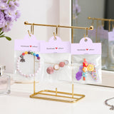 joycraft 100Pcs Purple Packaging for Small Business, Jewelry Package Supplies with Clear Bags, Jewelry Display Bags for Selling, Craft Packaging Set for Bracelets, Key Chains, Earring, Necklace.
