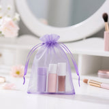 joycraft Organza Bags 4x6 inch - Light Purple Drawstring Gift Packaging Pouch with Breathable Mesh for Wedding Favors, Jewelry Display, Candy Bags | Reusable Craft Supplies, Small Business