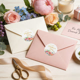joycraft 60Pcs Mother's Day Gift Stickers, Happy Mother's Day Stickers, 2 Inch Gold Rose Round Labels for Gift Wrapping, DIY Card, Craft, Cookie Bags