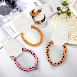 joycraft 100Pcs Bracelet Display Cards - 4.7x1.7 in Marble White Paper Self‑Adhesive Jewelry Display Cards, Foldable Necklace & Earring Card with Hole for Small Business, Exhibition, Supplies