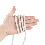 joycraft Macrame Cord, Off White Cotton Rope, 6mm x 32 Yard Natural White Cotton Macrame Rope, 3 Strand Twisted Cotton String for Wall Hanging, Plant Hangers, Macrame Supplies, DIY Crafts, Knitting