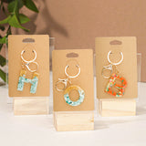 joycraft 100Pcs Keychain Display Cards with Self-Sealing Bags, 3x4.7 in Brown Paper Jewelry Cards Holder, Blank Jewelry Wrapper Card for Selling, Craft Fairs
