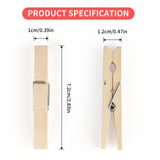 joycraft 100Pcs Wooden Clothespins, 2.8" Large Clothes Pins for Pictures, Heavy Duty Clothes Pegs for Hanging Clothes Outdoor, Photo, Wall Crafts and Decoration